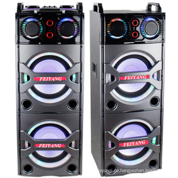 Doppeltes 10inch Bluetooth PA-Lautsprecher-Karaoke-Unterhaltungs-System, drahtloses Mic E246